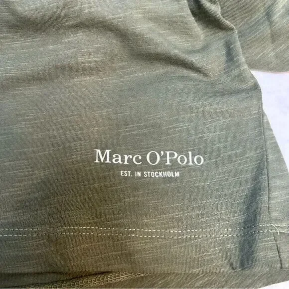Marc O'Polo NWT Organic Regular Fit Cotton Green Heathered T-Shirt Size XXL - Picture 6 of 7